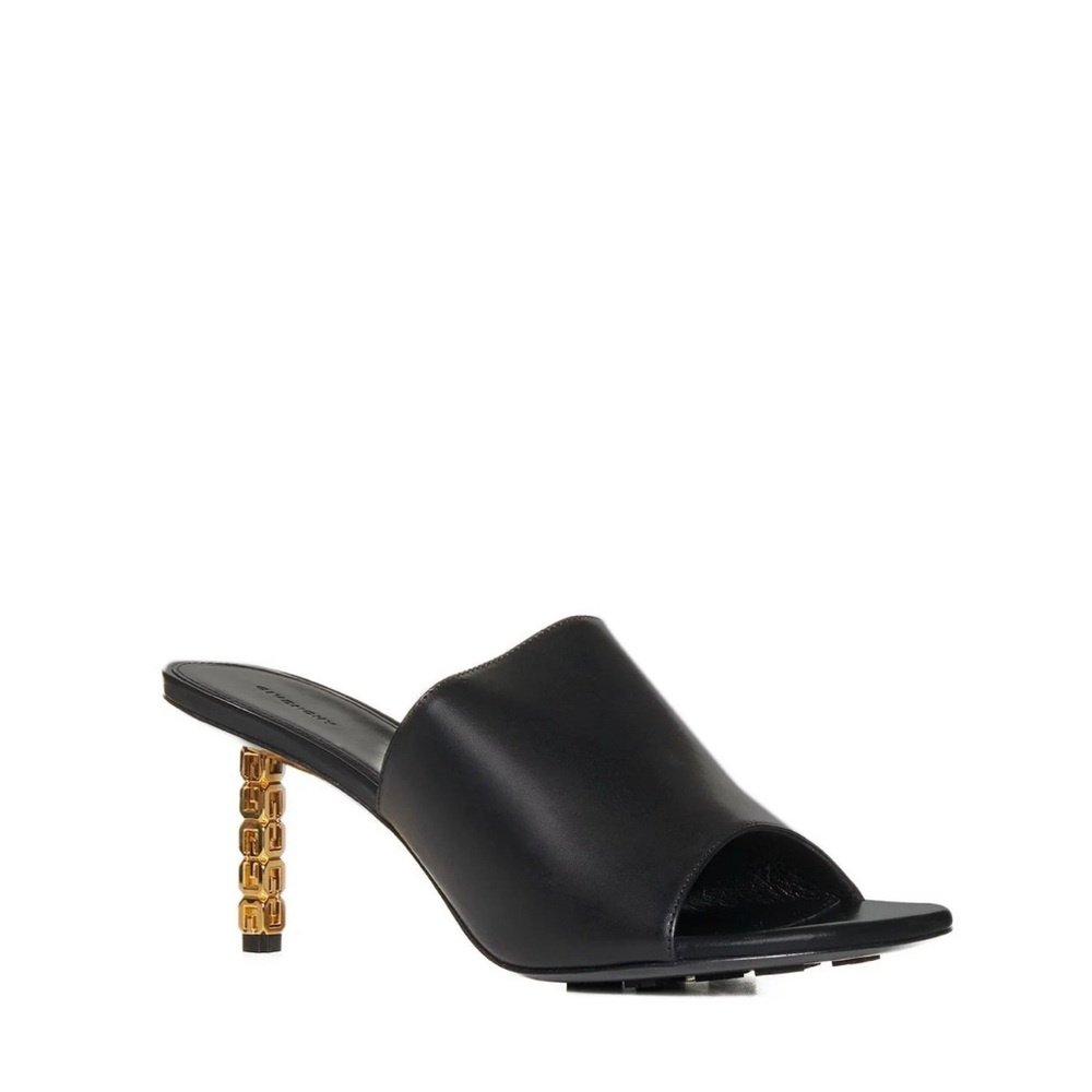 GIVENCHY G Cube Leather Mule Sandals